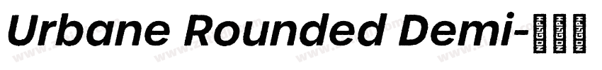 Urbane Rounded Demi字体转换